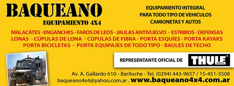 Baqueano, equipamiento 4 x 4 y accesorios